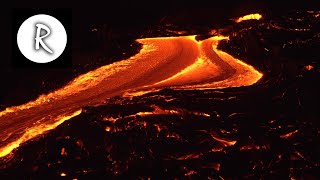 10 Hours Lava Flow Kilauea Hawaii 🌋 4K  Natural Sounds  for Sleep amp Stress Relief Lava River [upl. by Shanahan394]