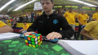 Rubiks cube world record average 597 seconds [upl. by Yllime376]