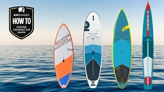 How To Choose The Right Board  Understanding SUP Shapes [upl. by Vashtia789]