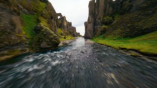 FPV Drone Flight through Beautiful Iceland Canyon [upl. by Humphrey]