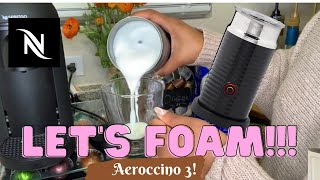 How To Foam Milk With Aeroccino 3 Make Coffee With Foam Tips amp Tricks  Easy Foamed Latte Recipe [upl. by Irovi562]