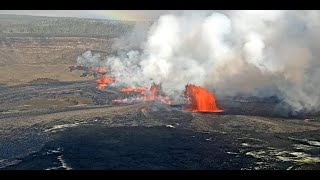 Kīlauea Volcano Hawaii Halemaʻumaʻu crater [upl. by Wanfried]