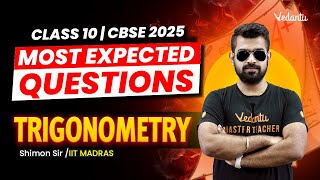 Trigonometry Most Expected Questions  Class 10  CBSE 2025🔥Shimon Sir [upl. by Levy]