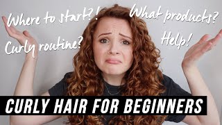 CURLY HAIR FOR BEGINNERS HOW TO START YOUR CURLY HAIR JOURNEY [upl. by Jaquiss]