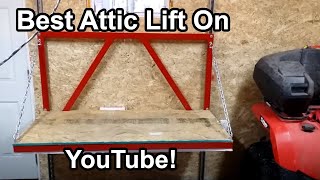 Garage Attic Lift Construction [upl. by Iorgo]