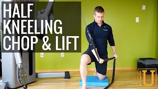 How To Do The Half Kneeling Chop amp Lift  Kinetic Sports Rehab [upl. by Krawczyk]