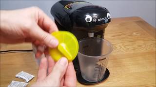 How to Descale a Bosch Tassimo Coffee Machine  EASY [upl. by Ellerehs]