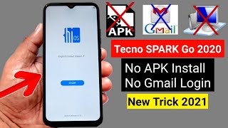 Tecno SPARK Go 2020 KE5 FRP BYPASS 2021 Without PC New Trick 🔥🔥🔥 [upl. by Erika]