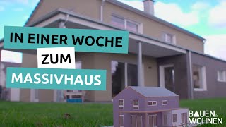 Bauen im Schnellverfahren  In einer Woche zum Massivhaus [upl. by Areht]