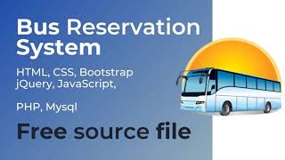 Online Bus Ticket Reservation System with Source Code [upl. by Akiem]