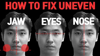 Fixing Uneven FaceJaw Eyes Nose Facial Asymmetry in 6 Minutes [upl. by Ardyaf789]