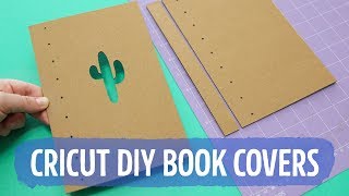 DIY Chipboard Book Covers with Cricut Maker 📚 Sea Lemon [upl. by Tuesday]