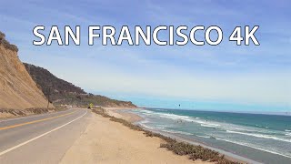 San Francisco 4K  Pacific Coast Highway  Scenic Drive [upl. by Haerdna631]