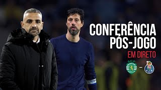 🔴 EM DIRETO  CONFERÊNCIA PÓSJOGO  Sporting  FC Porto [upl. by Ulberto]