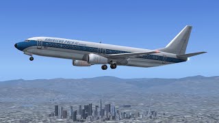 Microsoft Flight Simulator 2004  Seattle  Los Angeles  Boeing 737400 [upl. by Teevens]