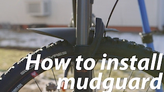 How to install mountain bike mudguard [upl. by Sanborn515]