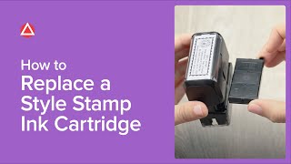 How To Replace A Style Stamp Ink Cartridge [upl. by Yantruoc]