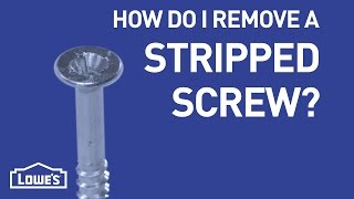 How Do I Remove A Stripped Screw  DIY Basics [upl. by Rozalin]