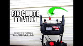 FIX A Snowblower Chute That Wont Rotate  Video [upl. by Eux]