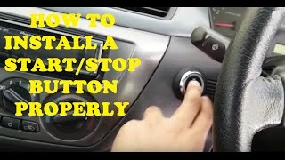 The Right Way To Install a StartStop Button [upl. by Chessa]