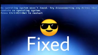 How to fix the problem An operating system wasnt found [upl. by Ainoda83]