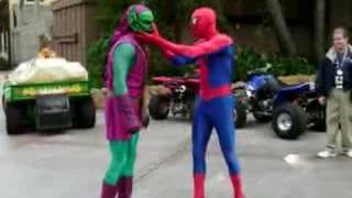 Spiderman vs Green Goblin at Universal Studios [upl. by Ahron]