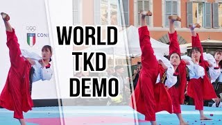 WORLD TAEKWONDO DEMONSTRATION TEAM  Grand Prix Rome 2018 [upl. by Pirri]