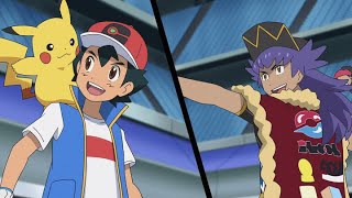 UK Ash Battles Leon  Pokémon Journeys  Official Clip [upl. by Imre]