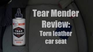 Tear Mender review torn leather car seat [upl. by Marrissa]