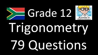 Trigonometry grade 12 revision  PDF [upl. by Hairim906]