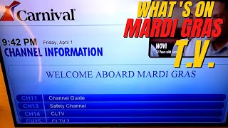 What You Can Watch on the Carnival Mardi Gras Stateroom TV 📺 [upl. by Stearns510]