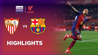 Sevilla 14 Barcelona  LaLiga 2425 Match Highlights [upl. by Ayoj51]