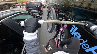 POV TRAFFIC DANS PARIS  Dangereux [upl. by Arehahs]