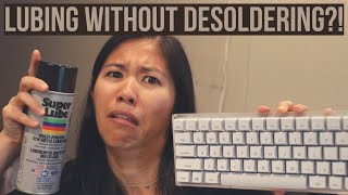 How to Lube Mechanical Keyboard Switches Without Desoldering  2 METHODS [upl. by Annoif]