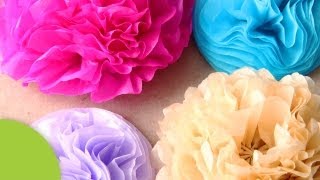 Como hacer Flores decorativas de papel [upl. by Hansel]