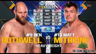 BEN ROTHWELL vs MATT MITRIONE [upl. by Norbel]