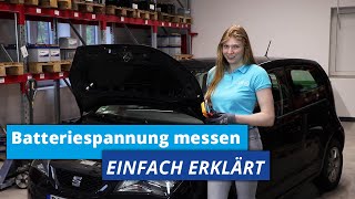 Autobatterie messen  Multimeter richtig benutzen  Tutorial [upl. by Kurman]