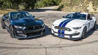 2020 SHELBY GT500 VS GT350R  HEAD TO HEAD ROAD COMPARISON [upl. by Paola842]