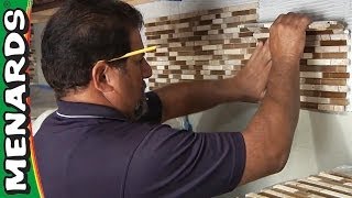 How To Install Tile Backsplash  Menards [upl. by Aimat278]