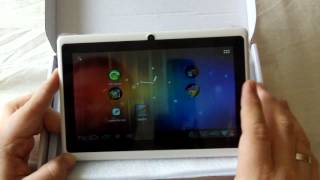 Allwinner 7inch A13 Android Tablet  Overclocked  review amp games PART 1 [upl. by Torrey]