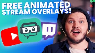 FREE Animated Stream Overlays For SLOBS and OBS  With Download [upl. by Trant]