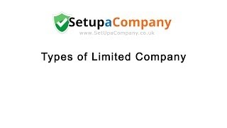 Different Types of Limited Company Explained [upl. by Aeniah]