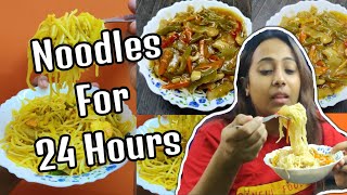 I ONLY ATE NOODLES FOR 24 HOURS  Episode 5  3 Easy Noodle Recipe [upl. by Trammel]