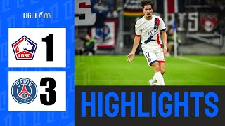 Lille vs PSG 1  3  Highlights  Ligue 1 20242025 [upl. by Chrysa752]