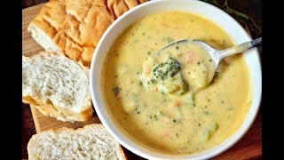 EASY BROCCOLI AND CHEESE SOUP RECIPE [upl. by Atikam]