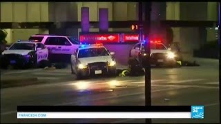 ÉtatsUnis  au moins 5 policiers tués par des snipers lors dune manifestation à Dallas [upl. by Willock]