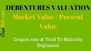 Debentures Valuation  Calculating Market Value PV of Debentures [upl. by Saravat227]