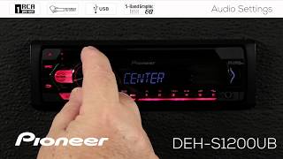 How To  Pioneer DEHS1200UB  Audio Settings [upl. by Grant]