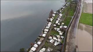 Das Hochwasser in Rinteln aus der Luft [upl. by Malory]