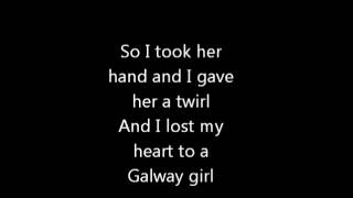 Steve Earle  The Galway Girl LYRICS VIDEO [upl. by Aneg351]